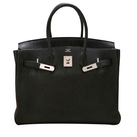 hermes birkin black bag|black birkin bag price.